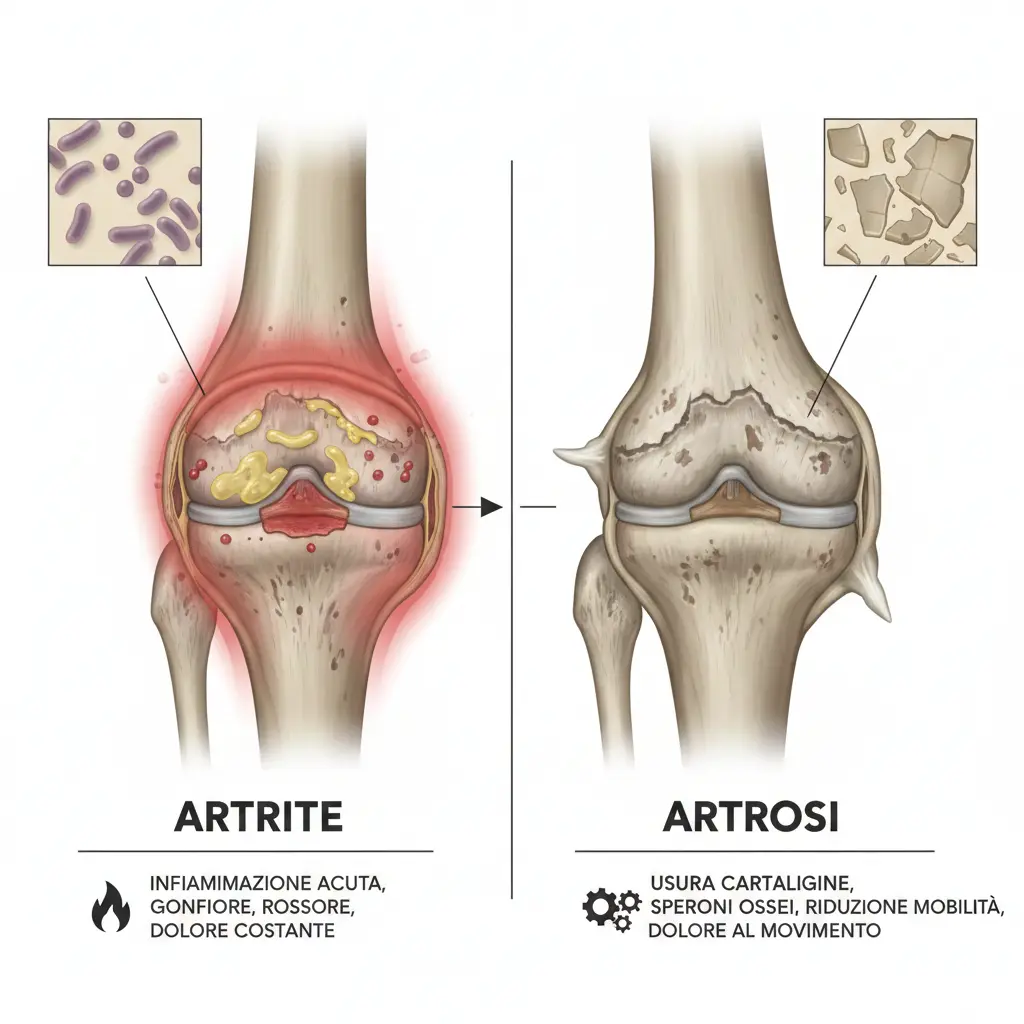 differenza tra artrite e artrosi